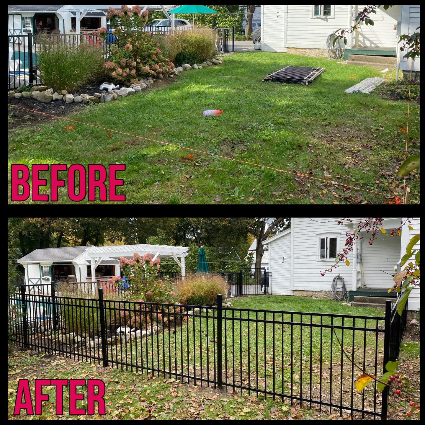 Fencing project by Medial Construction Services