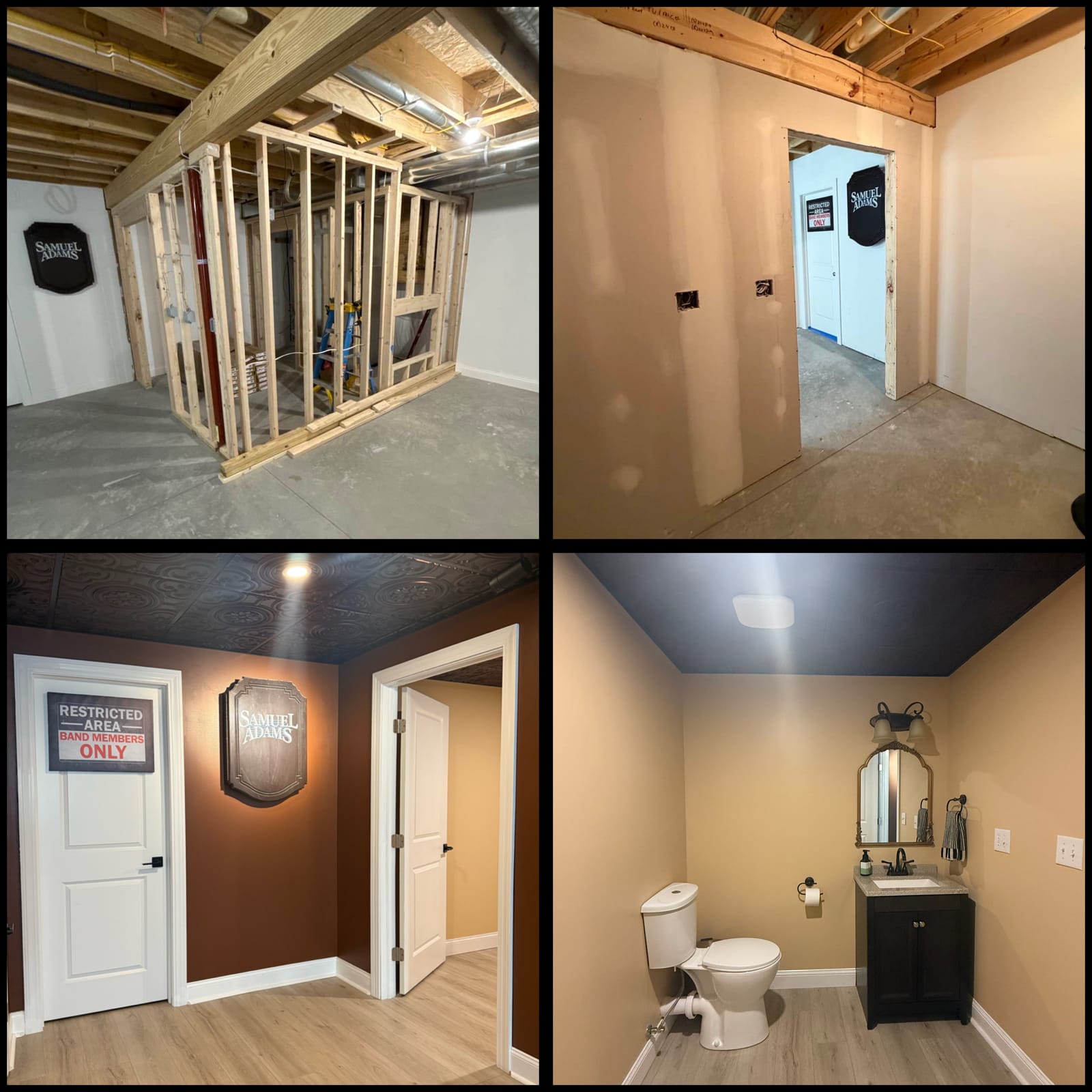 Basement project by Medial Construction Services
