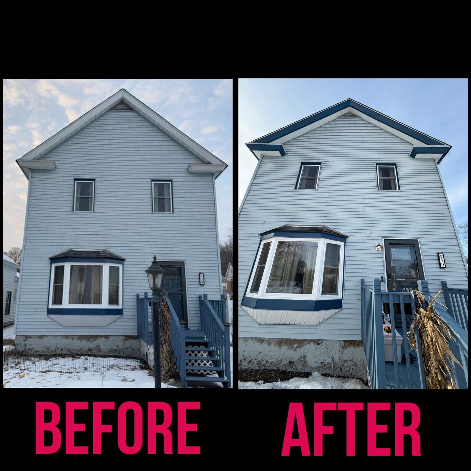 Siding & roofing project by Medial Construction Services