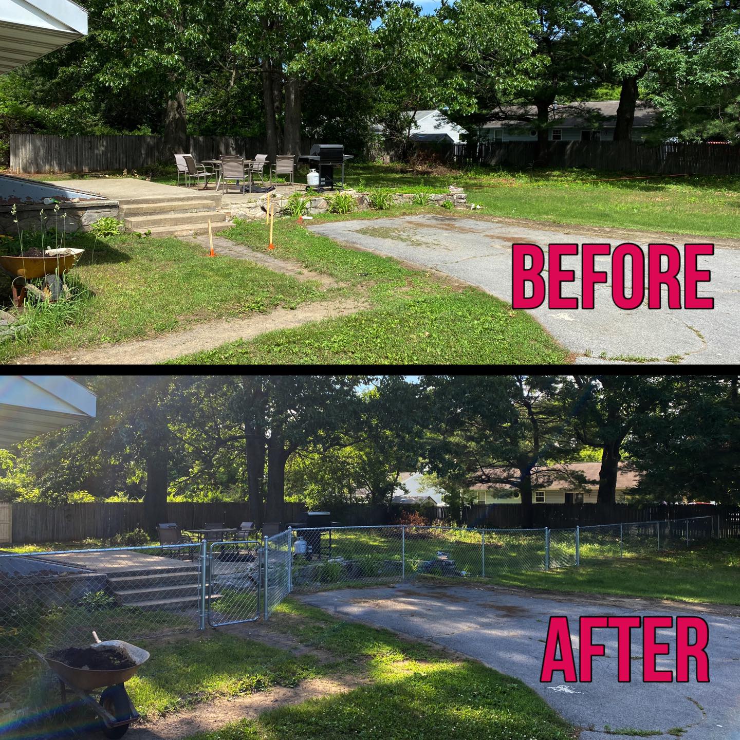 Fencing project by Medial Construction Services