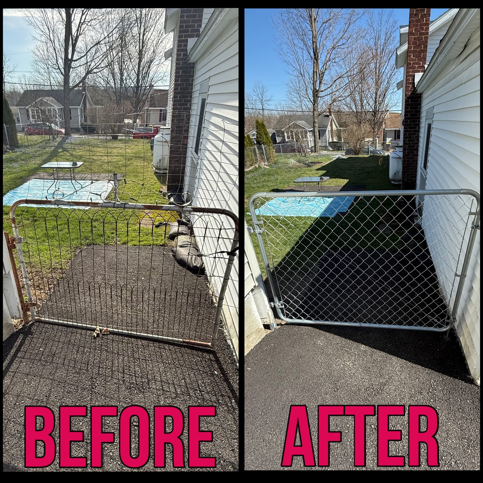 Fencing project by Medial Construction Services