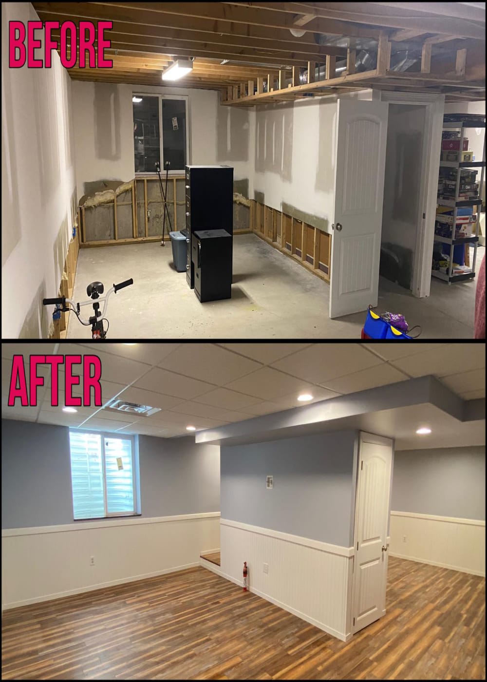 Basement project by Medial Construction Services