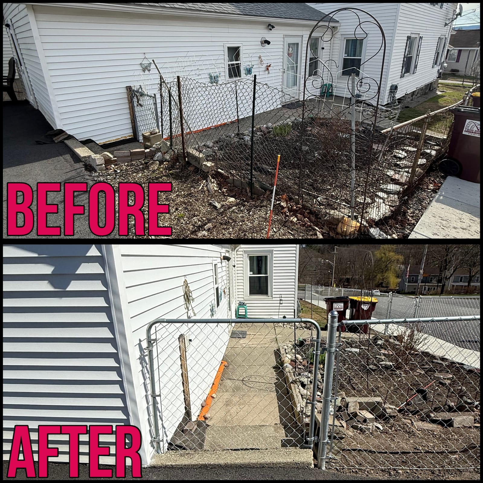 Fencing project by Medial Construction Services