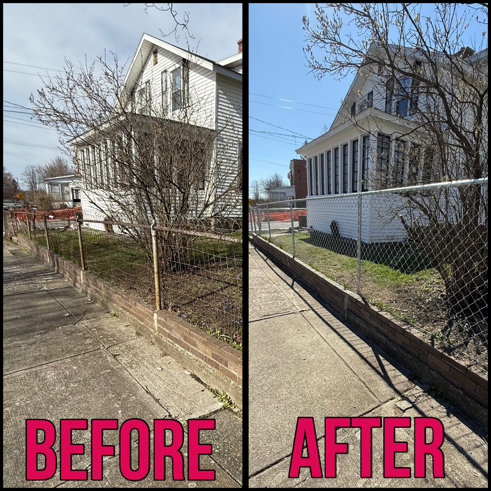 Fencing project by Medial Construction Services