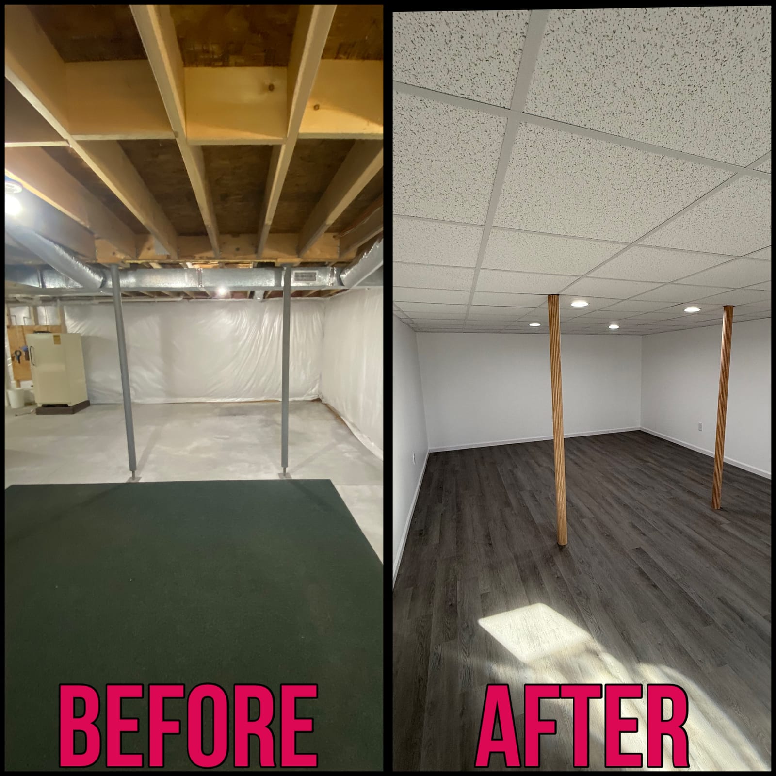 Basement project by Medial Construction Services