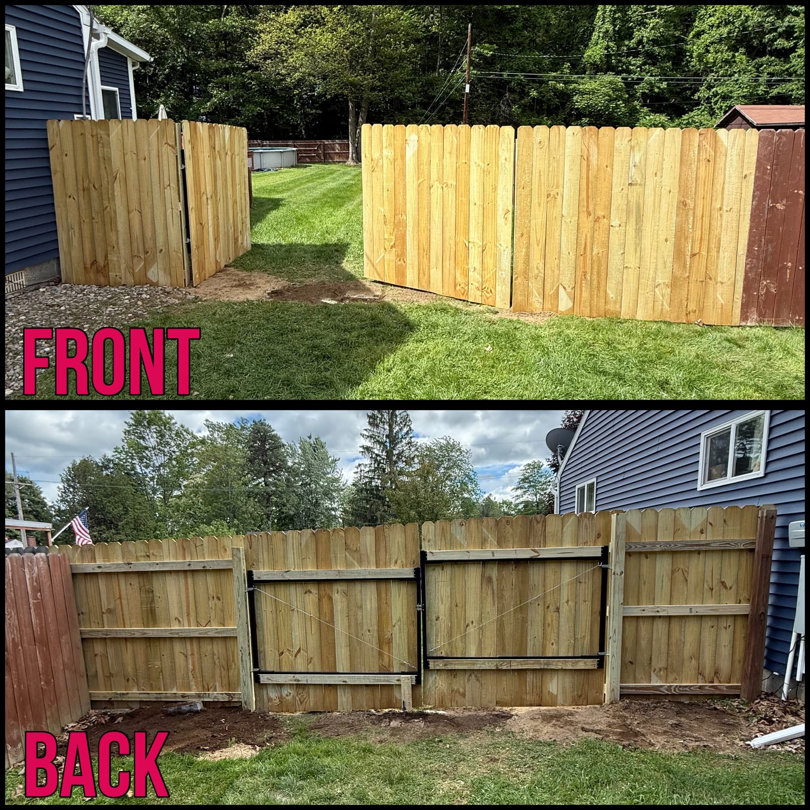 Fencing project by Medial Construction Services