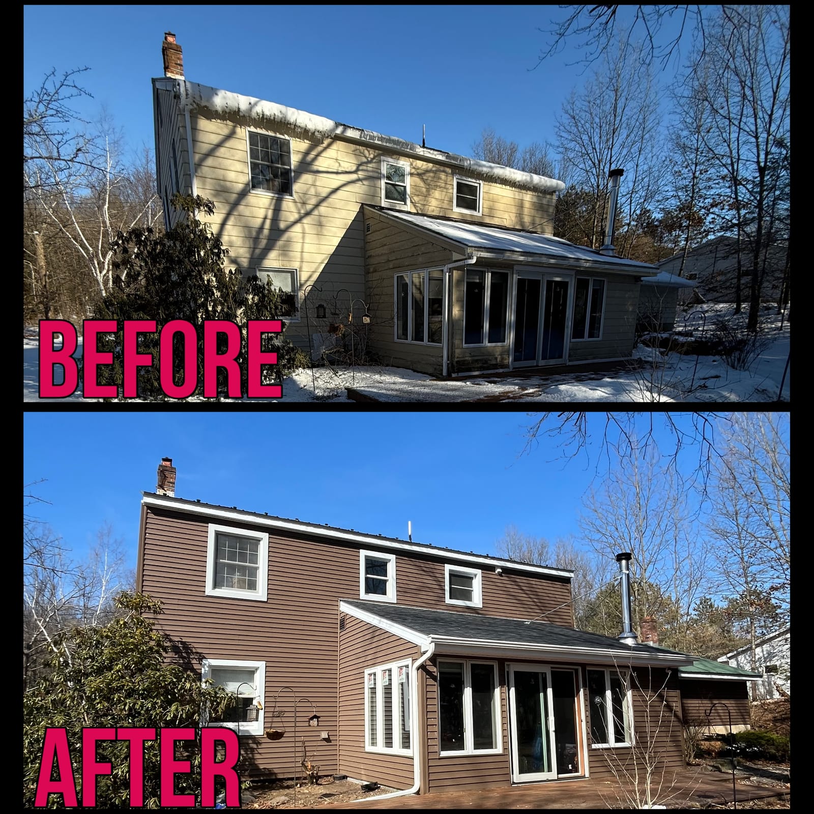 Siding & roofing project by Medial Construction Services