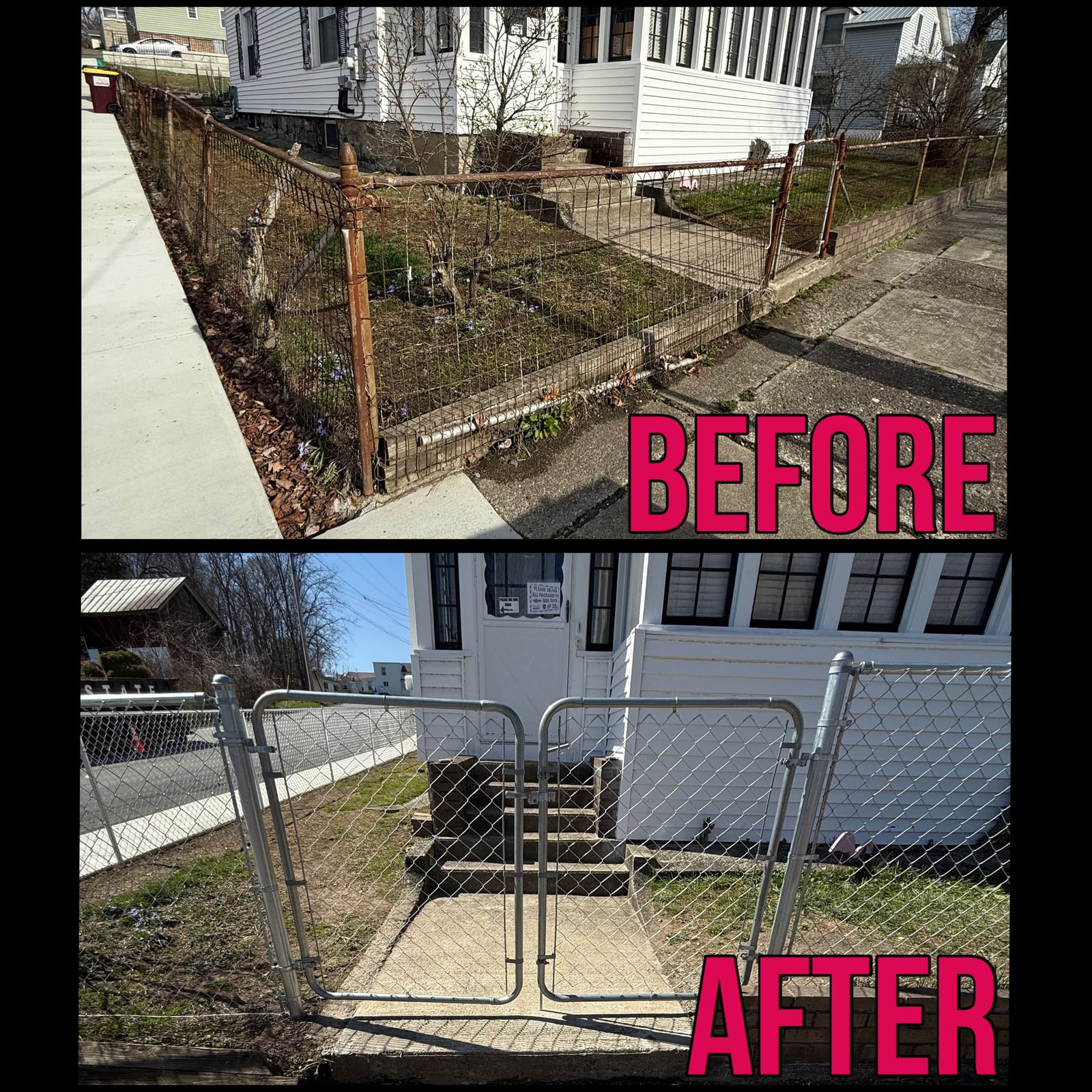 Fencing project by Medial Construction Services
