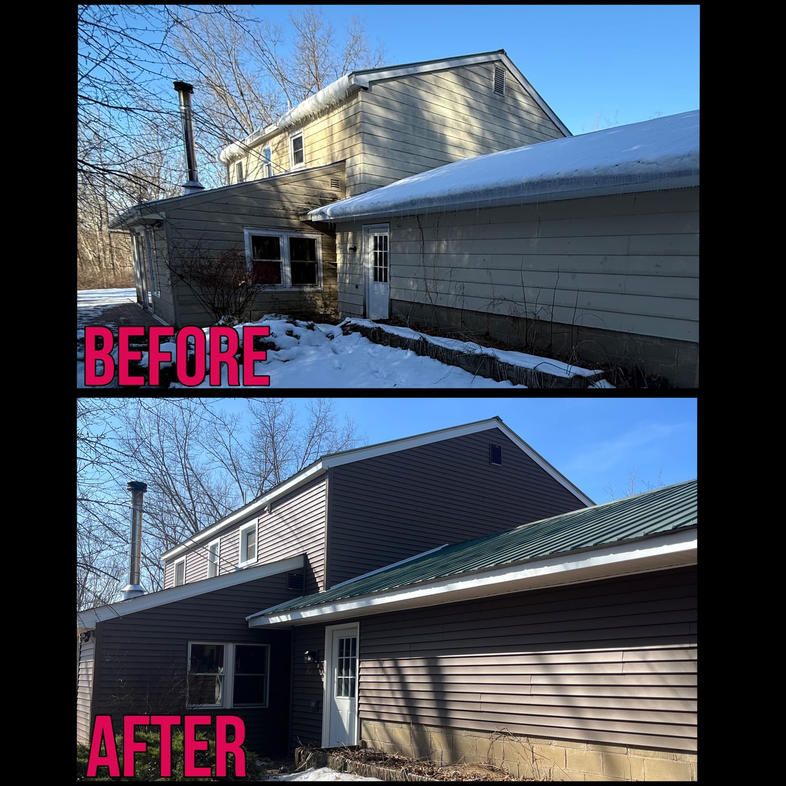 Siding & roofing project by Medial Construction Services