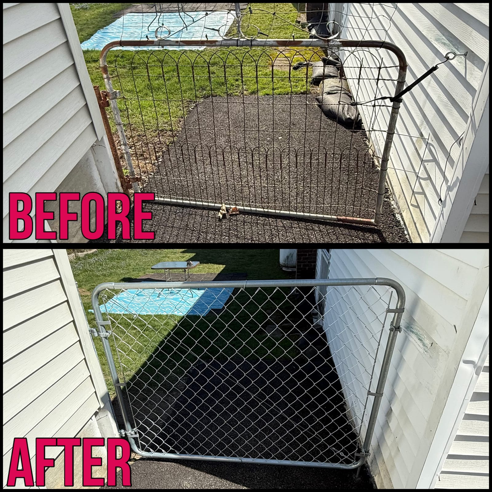 Fencing project by Medial Construction Services